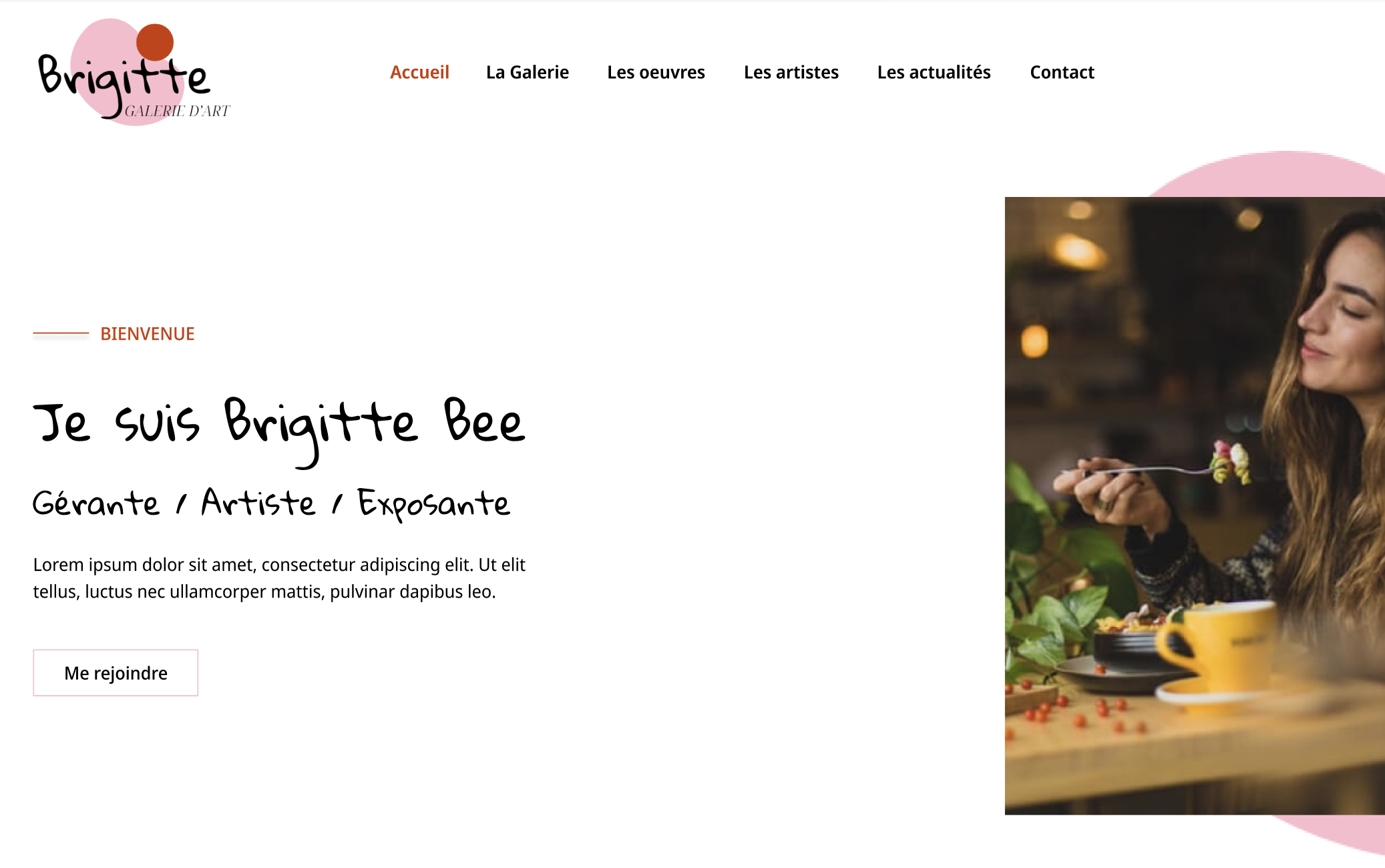 Aperçu du projet Site web « Brigitte »