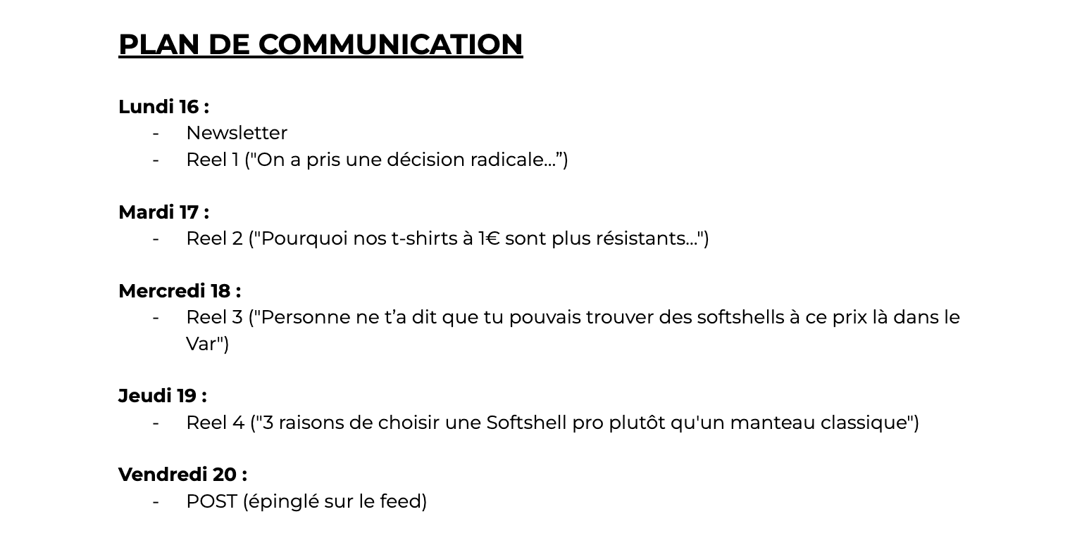 Aperçu du projet Campagne de Communication Digitale